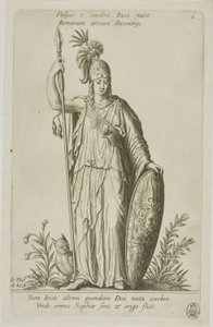 Pallas Athene, Platte 6 aus Parnassus Biceps