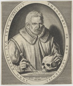Porträt von Theodor de Bry 1528-1598, ca. 1597 von Johann Theodor de Bry