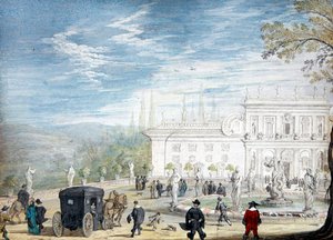 Blick auf die Villa Ludovisi
