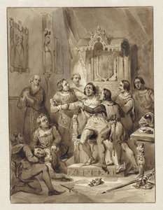 Graf Wilhelm V. wird wahnsinnig und ermordet Gerrit van Wateringen, 1357