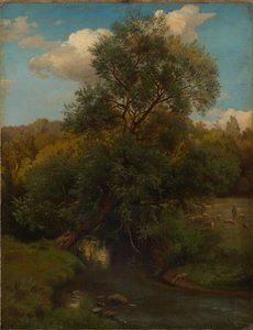 Am Bach von Johann Wilhelm Schirmer