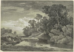 An der Arly bei Karlsruhe von Johann Wilhelm Schirmer