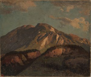 Bergrücken (wohl) in Graubünden von Johann Wilhelm Schirmer