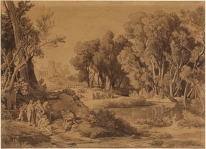 Die Erfindung der Künste im Stamme Kains (1. Mose 4, 20-22) von Johann Wilhelm Schirmer