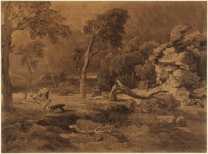 Kains Flucht (1. Mose 4, 16) von Johann Wilhelm Schirmer