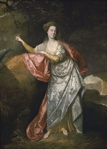 Ann Cargill geb. Brown als Miranda in Der Sturm von Shakespeare. London, Covent Garden Theatre