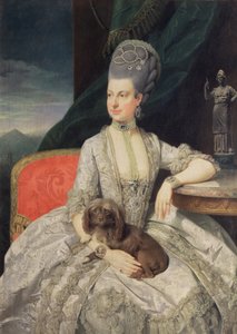 Erzherzogin Maria Christine Habsburg-Lothringen (1742-98), Tochter von Kaiserin Maria Theresia von Österreich (1717-80) und Kaiser Franz I. von Österreich (1742-98) von Johann Zoffany
