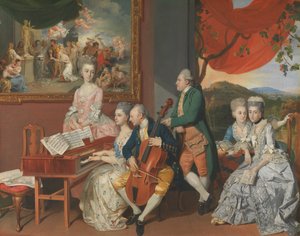 Die Familie Gore mit George, 3. Earl Cowper von Johann Zoffany