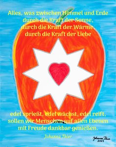 Dankbar für die edle Liebe und Wärme von Johanna Thier