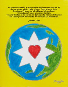 Die edle Flamme der Liebe für diese Welt