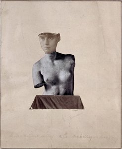Pastiche mit Darstellung des Dadaisten Künstlers Collage von Johannes Baargeld, 1920, Privatsammlung
