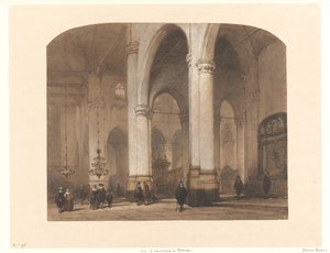 Ansicht in der St.-Laurenskerk in Rotterdam
