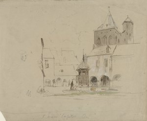 Studie des Platzes bei der S. Maria im Kapitol in Köln