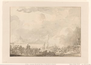 Flucht der Franzosen von Papendrecht, 1813 von Johannes Christiaan Schotel