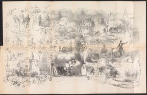 Karikatur im Leidener Studentenalmanach, 1856 von Johannes Christiaan d