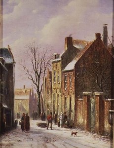 Winterstraßenszene