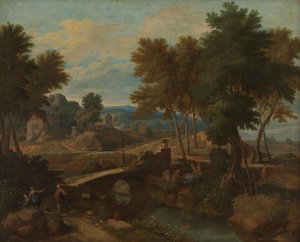 Ideallandschaft italienischen Charakters von Johannes Glauber