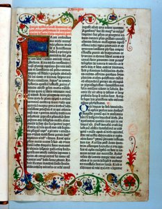 Seite aus einer Gutenberg-Bibel