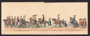 Historischer Umzug durch Studenten der Groninger Hochschule, 1850 (Tafel 3)