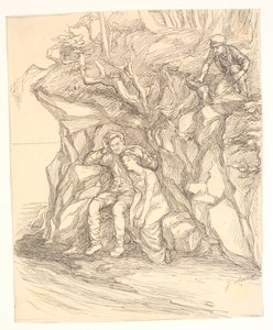Illustration zu Alfred Tennysons "Enoch Arden" von Johannes Holbek