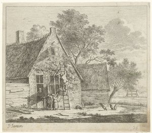 Bauernhof mit Hof von Johannes Janson