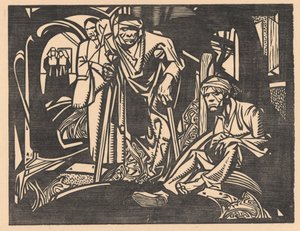 Verwundete in einer Kirche von Johannes Josephus Aarts