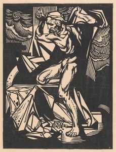 Simson zerstört die Säulen des Tempels von Johannes Josephus Aarts
