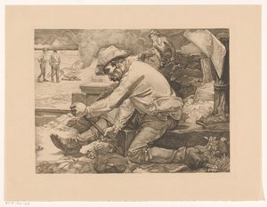 Schuftender Arbeiter von Johannes Josephus Aarts