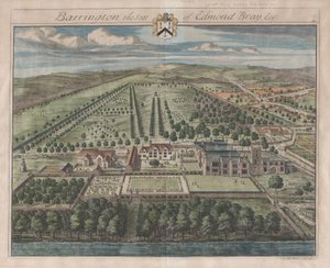 Barrington, Der Sitz von Edmond Bray, Esq., [1712] neu aufgelegt 1768 von Johannes Kip