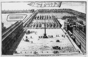 Die Aussicht auf Lincolns Inn, 1720