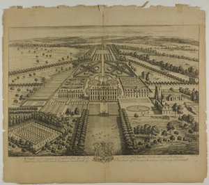 Wimple in der Grafschaft Cambridge, Tafel 32 aus Britannia Illustrata von Johannes Kip