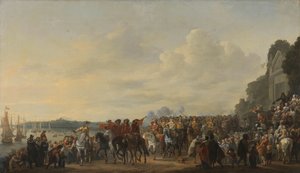Ankunft von Prinz Wilhelm II. auf dem Anwesen Welna an der Amstel während des Angriffs auf Amsterdam, 31. Juli 1650
