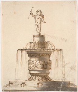 Brunnen mit Amorfigur