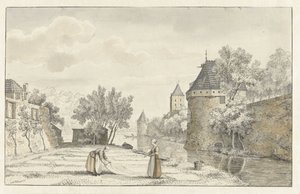 Ansicht des Plompeturms in Utrecht von Johannes de Bosch