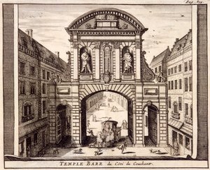 Temple Bar, London, um 1700