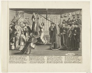 Das Wiegen der Bibel, 1660 von Johannes de Ram