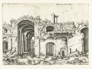 Dritte Ansicht der Thermen des Diokletian