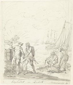 Handel und Seefahrt, Dekoration auf dem Nieuwmarkt, 1795