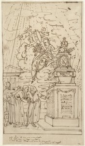 Figuren bei einem Grabdenkmal von Johannes van Dregt
