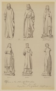 Statuen an der Außenseite der Guildhall, City of London von John (after) Carter
