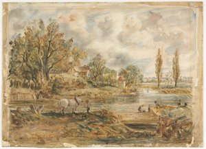 Das weiße Pferd von John (after) Constable