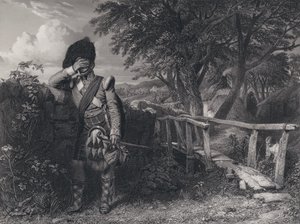 Illustration für Die Rückkehr des Soldaten von Robert Burns