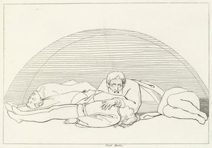 Der Tod von Ugolino, Inferno, Gesang 33 (Gravur) von John (after) Flaxman