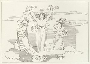 Die Furien, Inferno, Gesang 9 (Gravur) von John (after) Flaxman