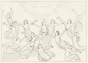 Die neunte Sphäre, Paradies, Gesang 27 (Stich) von John (after) Flaxman