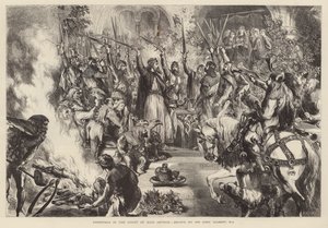 Weihnachten am Hofe von König Artus von John (after) Gilbert