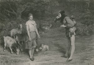 Touchstone und Audrey, Wie es euch gefällt (Gravur)