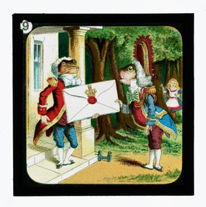 Alice im Wunderland, farbige Laternenbilder (Laternenbild)