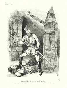 Sir John Tenniel Karikatur: Vom Nil zur Newa von John (after) Tenniel