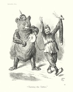 Sir John Tenniel Karikatur: "Die Tische drehen" von John (after) Tenniel